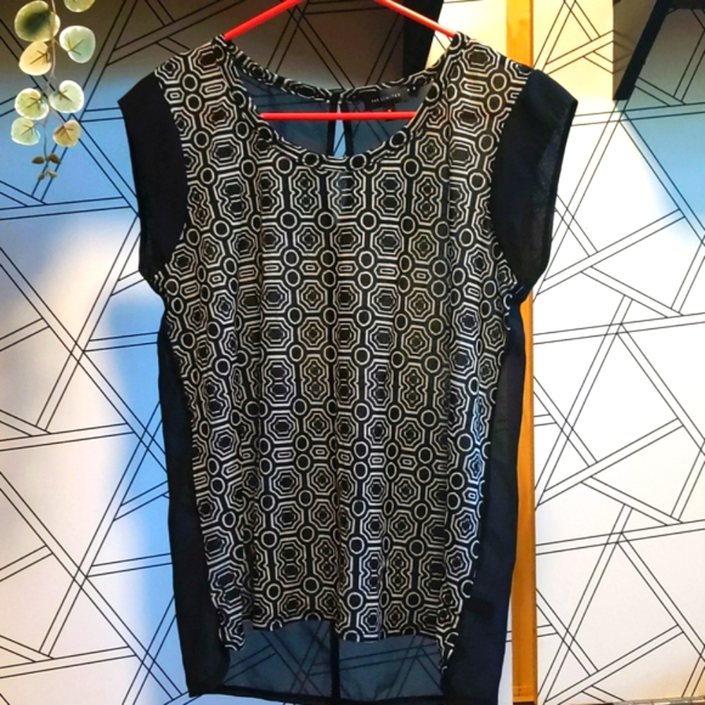 The Limited Patterned Sheer Shell